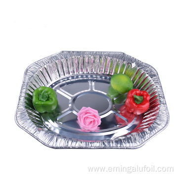 Disposable aluminum foil baking turkey pan